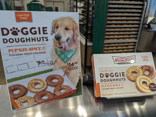 Special Dog Doughnuts for a limited time, $14.99 prior to tax