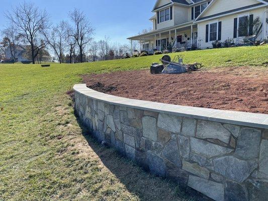 Stone wall Hamilton Virginia