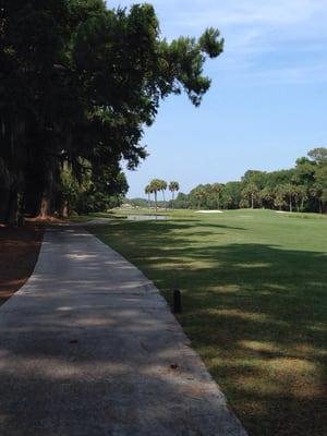 Looking back towards clubhouse, coming up on 17 & 18