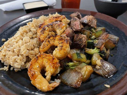 Hibachi Steak Lunch with shrimp