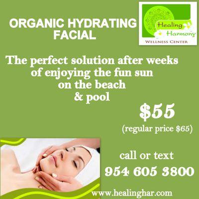 SUMMER offer organic Facial