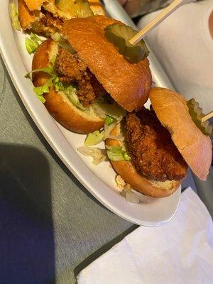 Buttermilk chicken sliders