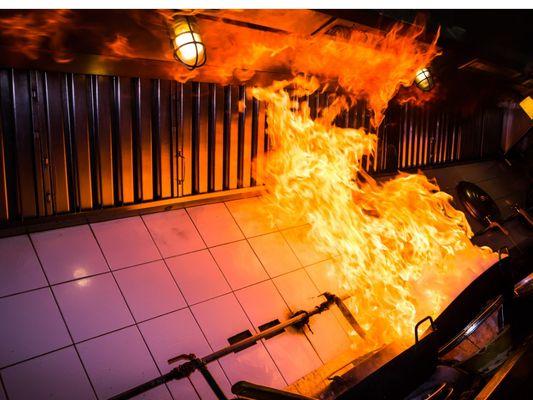 Dirty Restaurant Kitchen Hoods Result in Flame Up Impacting Food Taste