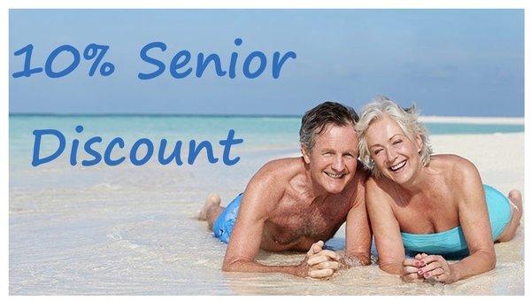 10% Senior Discount