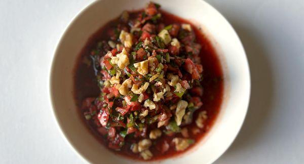 Dried tomato with walnuts