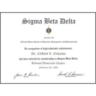 Sigma Beta Delta Inc