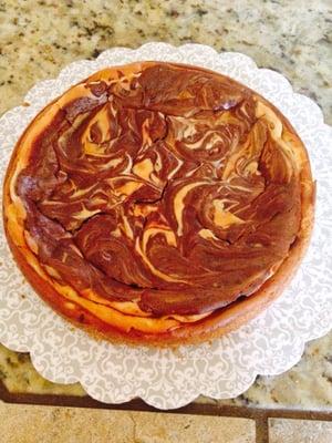 Chocolate swirl cheesecake