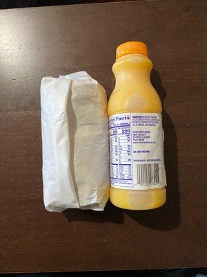 When your Burrito smaller then your Orange juice