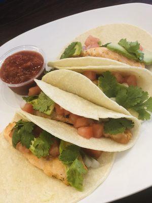 Salmon tacos