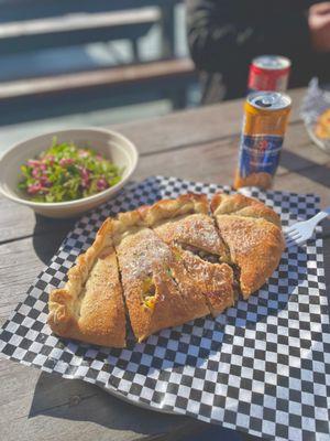 Veggie Calzone was delicious