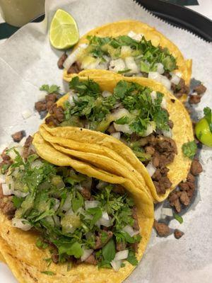 Carne asada tacos