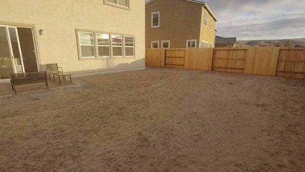 The dirt lot that came with our new home in Spanish Springs