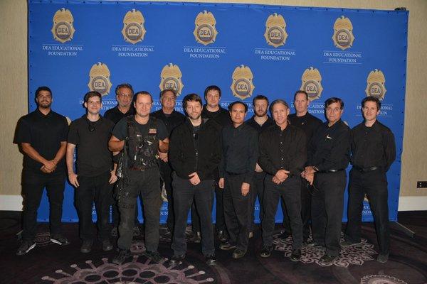 Select Multimedia crew from DEA Educational Foundation event at the Beverly Hilton. Honoring Vince Gilligan and the cast from "Breaking Bad"