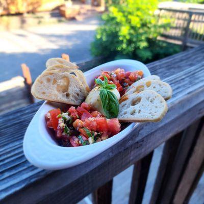 Local Tomato Brochette with Burrata