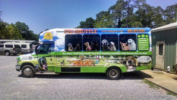 Our Pet Shuttles run each morning and evening providing pick-up & delivery to and from your home!