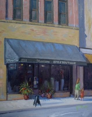 Moose's Saloon, Oil on Canvas   10"x8" www.jefftroupefineart.blogspot.com