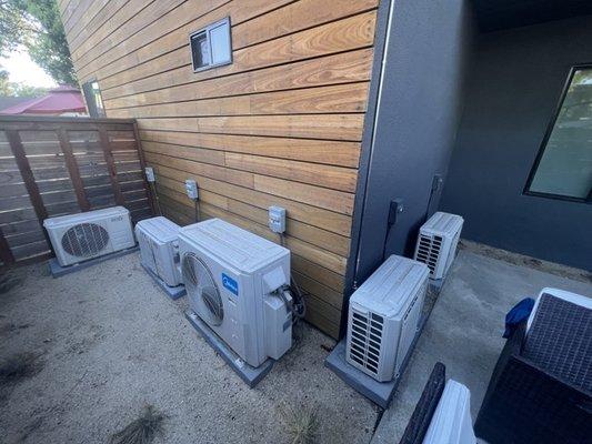 A/C mini split units condo & apartment buildings. Irvine, OC ductless air conditioning