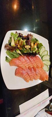 Salmon sashimi