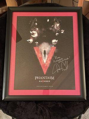 Hobby Lobby did a great job framing my "Phantasm" posters signed and dedicated to me by director-writer Don Coscarelli.