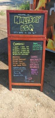 Current truck menu!