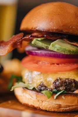 Bacon Avocado Steak Burger