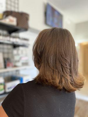 Layered haircut