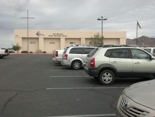 View of Gila Mountain Methodist Church