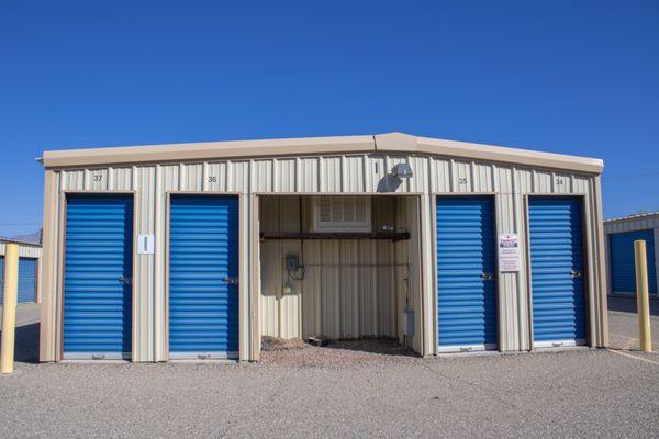 Small self storage units available.