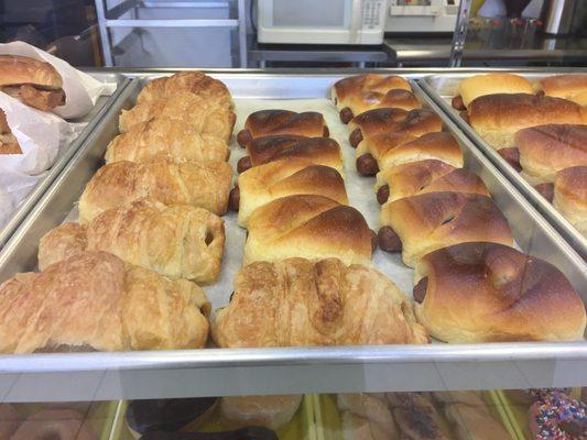 Croissant sausage rolls and Jalapeño sausage rolls