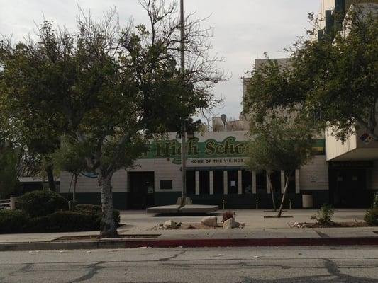 A view of Blair H.S. from across the street...