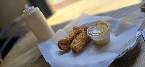 Crab meat egg rolls