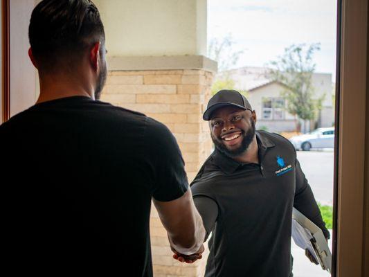 Always greeting our customers with a smile because we love our job and we love serving the Coachella valley!