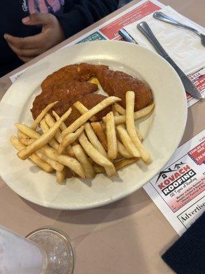 Buffalo fingers with fries