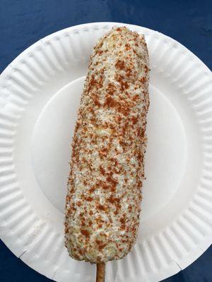 Mexican corn on the cob! With mayo, cheese, and chili