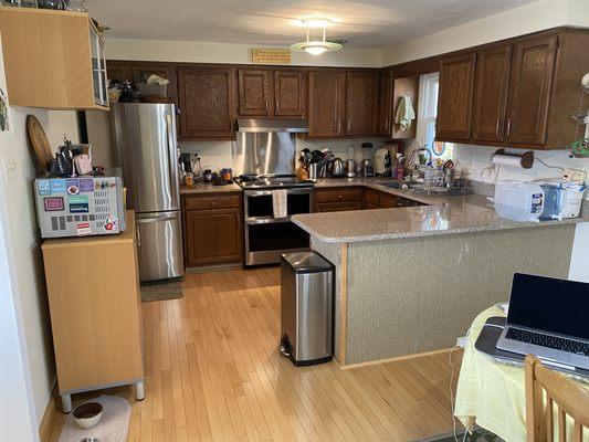 Before: 40 year old original cabinets