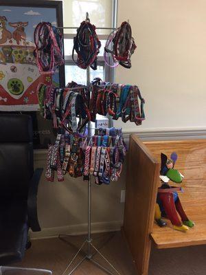 Dr. Nikki's handmade collars.