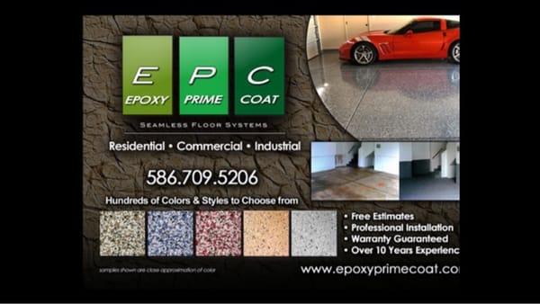 100% solids epoxy! Call for our summer specials.