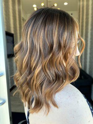 Full Balayage, toner and haircut