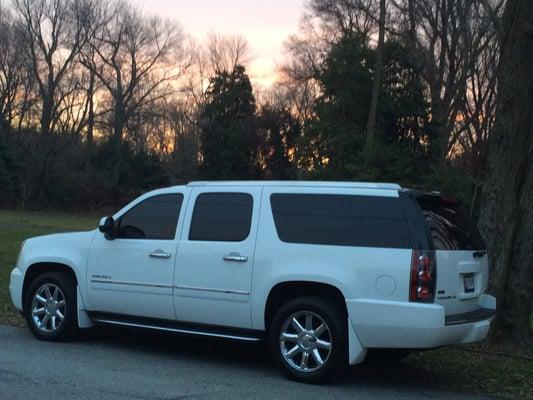 Awesome tint job on the Yukon Denali XL