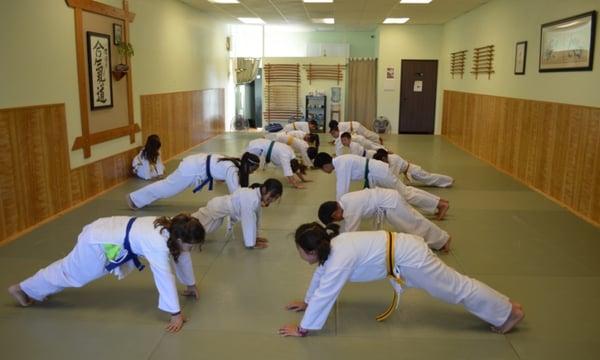 We will strengthen and exercise your children.  Aikido classes start weekly