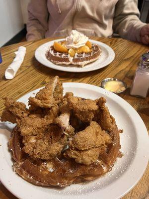 Chicken and waffles