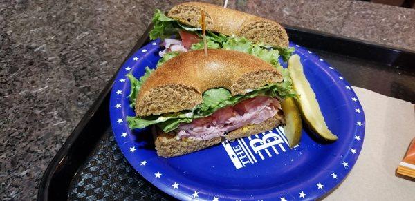 Ham & Bagel Sandwich