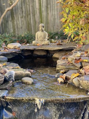 Renovated Pond and Waterfall