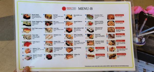 Menu-B