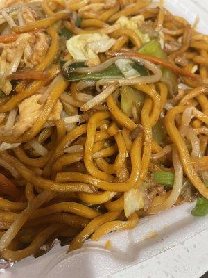 Chow mein - too thick.