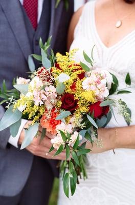 The beautiful bouquet they put together for our wedding.