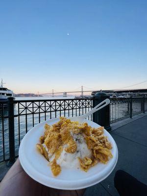 Cookie Butter ice cream w/cornflakes