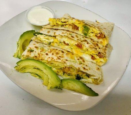 Quesadilla con huevo