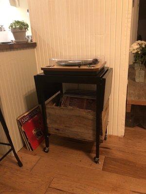 Record player stand and box