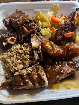 Oxtails, Jerk Chicken